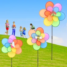 Популярные большие двухслойные насекомое мельница ветер Спиннер детская игрушка украшение двора, сада