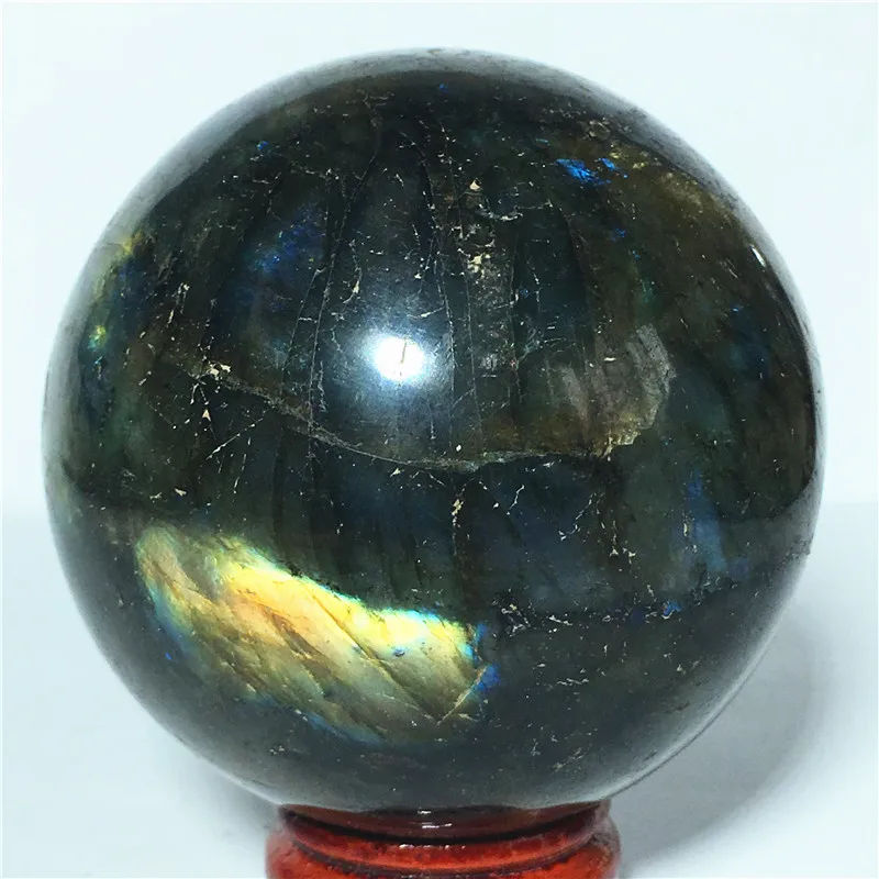 

Ball Narural labradorite quartz Crystal Stone and craft reiki healing Decorative ball (60mm)