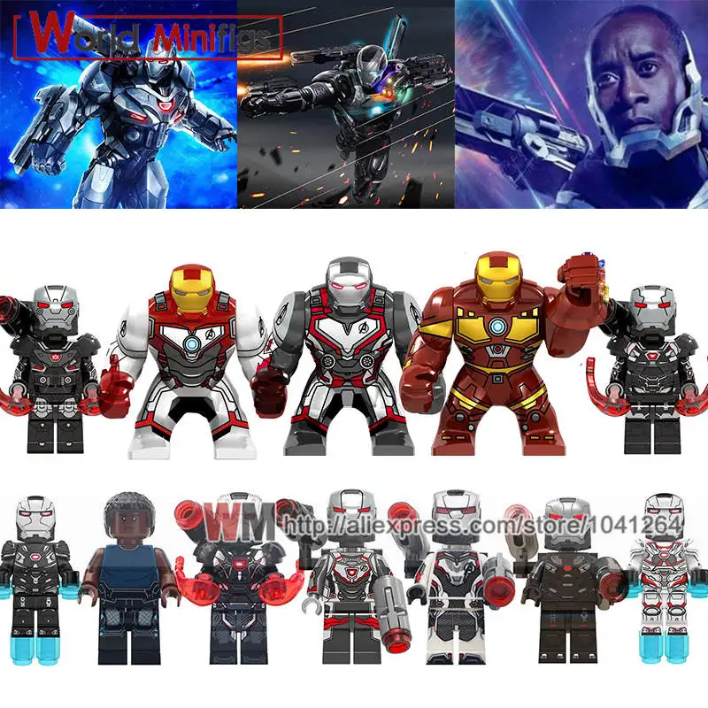 

Single Marvel s 4 Endgame Super Heroes War Machine Iran Man Model Action Building Blocks Gifts For Children Toys