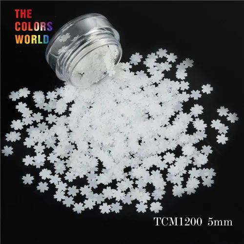TCM1200 50g TCT-051 Cherry Blossom Форма 12 перламутровый переливающийся Цвета 5 мм Размеры блеск для ногтей Книги по искусству украшения макияж Facepaint DIY - Цвет: TCM1200 50g