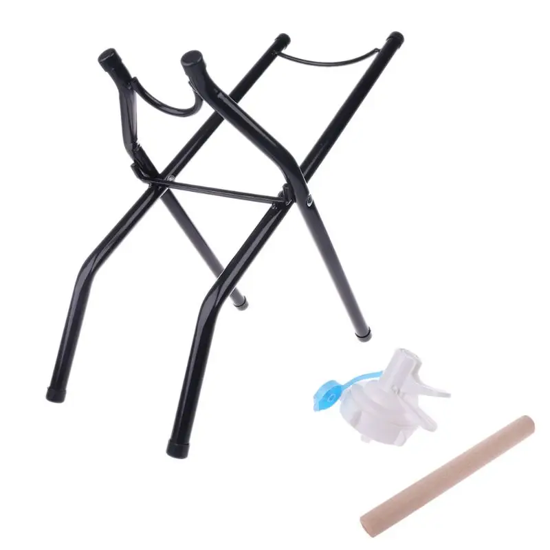 

Foldable 5 Gallon Water Bottle Jug Dispenser Cooler Stand Rack Holder with 55mm Nozzle Valve Wooden Stick Set