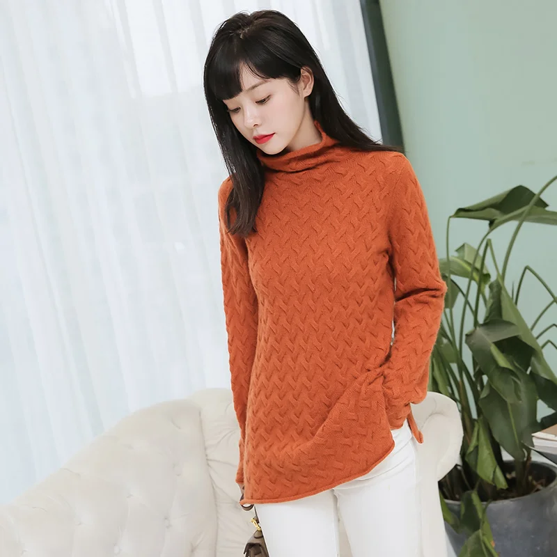 Helovi Women Turtleneck Knitted Sweaters 2018 New winter Autumn Long Sleeve cashmere Elastic Female Pullover Long sleeve Helovi Women Turtleneck Knitted Sweaters 2018 New winter Autumn Long Sleeve cashmere Elastic Female Pullover Long sleeve