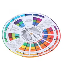 Татуировки чернила цвет колесо диаграмма татуировки Постоянный макияж аксессуары Микро Пигмент Цвет колеса Guid татуировки смешивания цвет карты