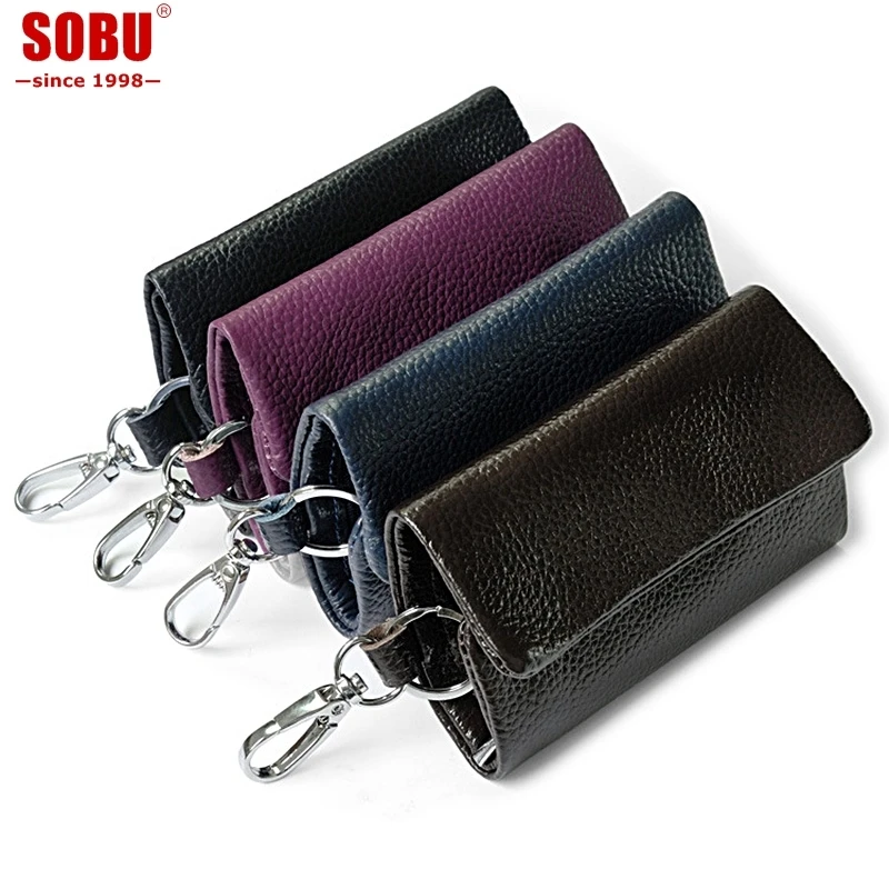 New Arrival Genuine Leather Key Holder Unisex Key Wallet Key Organizer Key Holder Car Housekeeper Wallet V048 New Arrival Genuine Leather Key Holder Unisex Key Wallet Key Organizer Key Holder Car Housekeeper Wallet V048