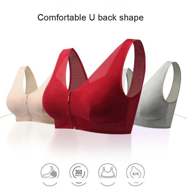 Mastectomy Pocket Bra Silicone Breast Full-Freedom Front Zipper Comfort Bra  for Women Prosthesis Breast Cancer Breast Protheses - AliExpress