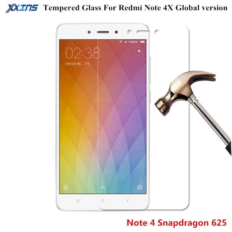 Закаленное стекло для redmi note 4 X global version International Official prime Защитная пленка экрана 5