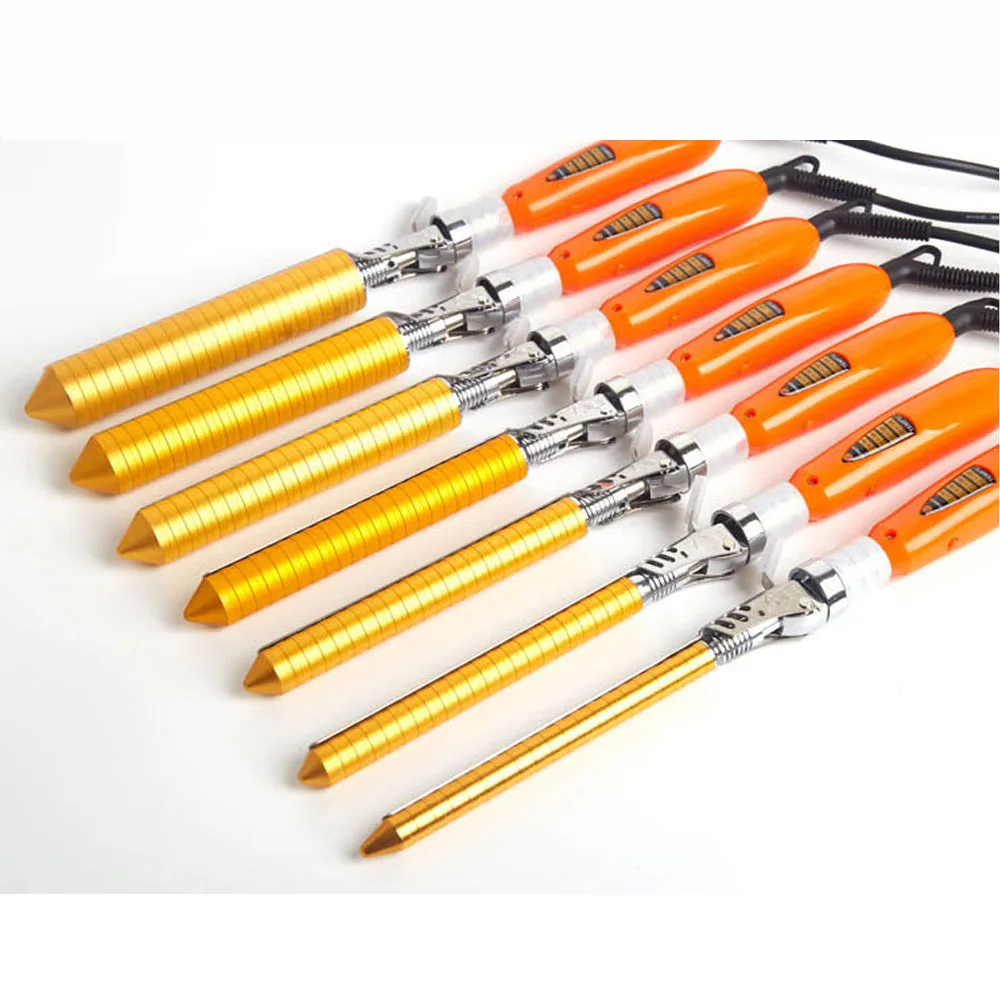 Professional 9mm deep whole curl wave hair curler Curly Hair Styler curling iron temperature adjust