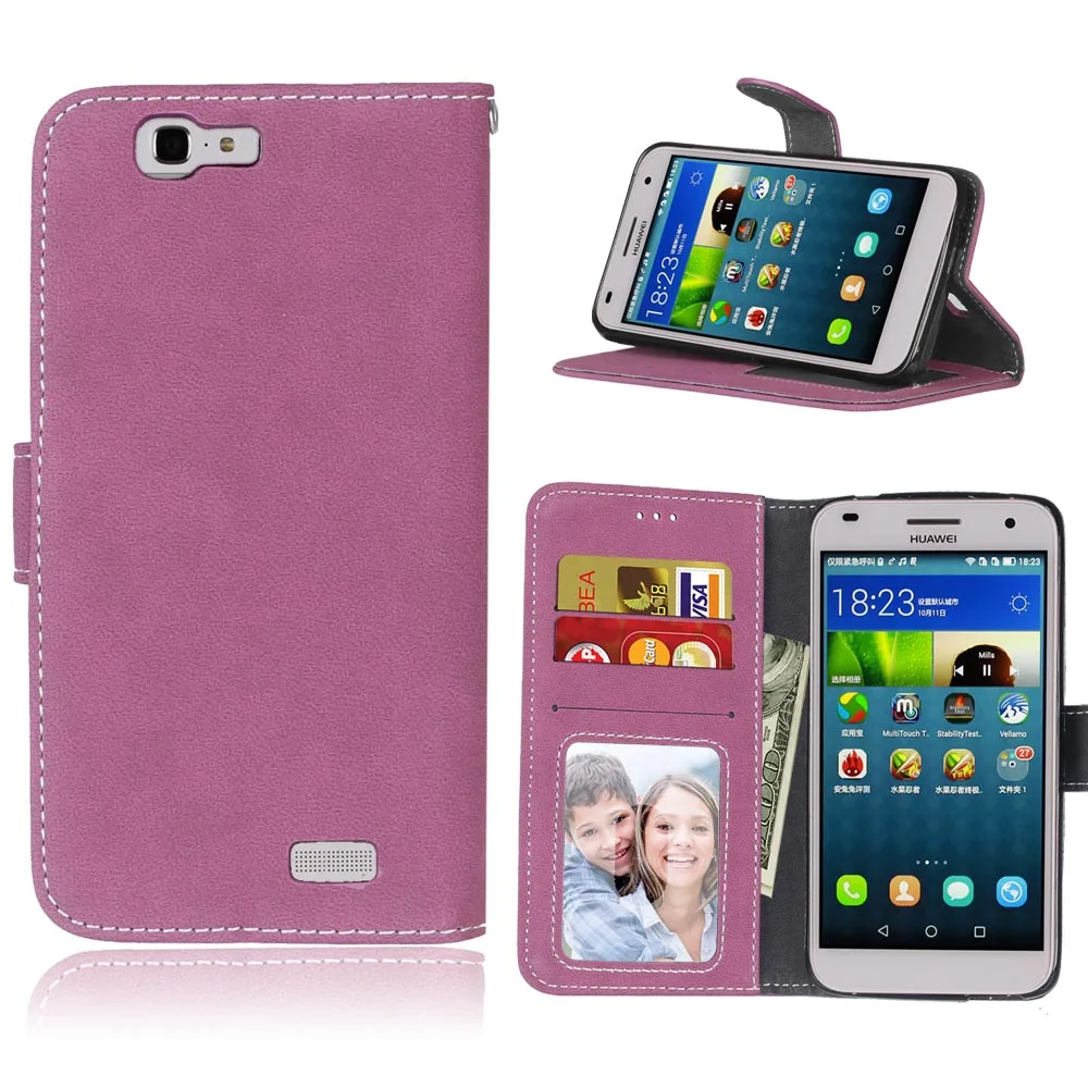 

Retro Matte Wallet Leather Case for Huawei G7 C199 Case Flip Case with Card Holder Cover for Huawei Ascend G7 Bag Stand Function