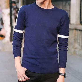 

Yufeiyan 2019 Casual O-neck Cotton Sweater Men Autumn Winter Slim Fit Knitted Sweater Men Korea Thin Black Pullover Men Sweater