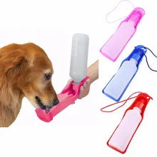 

1PC Hot Red Pink Blue Dog Drinking Bottle Cat Waterer Puppy Drinker Traveling Outdoor Kettle Pet Supplies