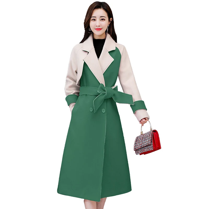 New Woman Woolen Jacket Slim Elegant Trend Double Breasted Parker Slim Warm Long-sleeved Coat Jacket Autumn Winter Outerwear New Woman Woolen Jacket Slim Elegant Trend Double Breasted Parker Slim Warm Long-sleeved Coat Jacket Autumn Winter Outerwear