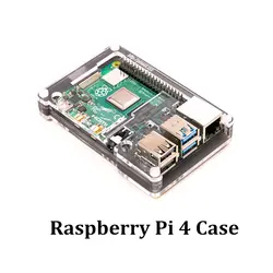 Последний акриловый чехол Raspberry Pi 4 для RPI 4 модели B