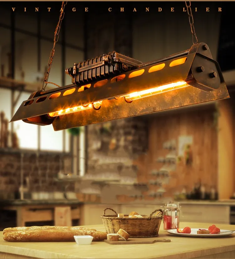 Скандинавский промышленный креативный подвесной светильник из кованого железа, художественный Лофт, винтажный светильник для бара, кафе, ресторана