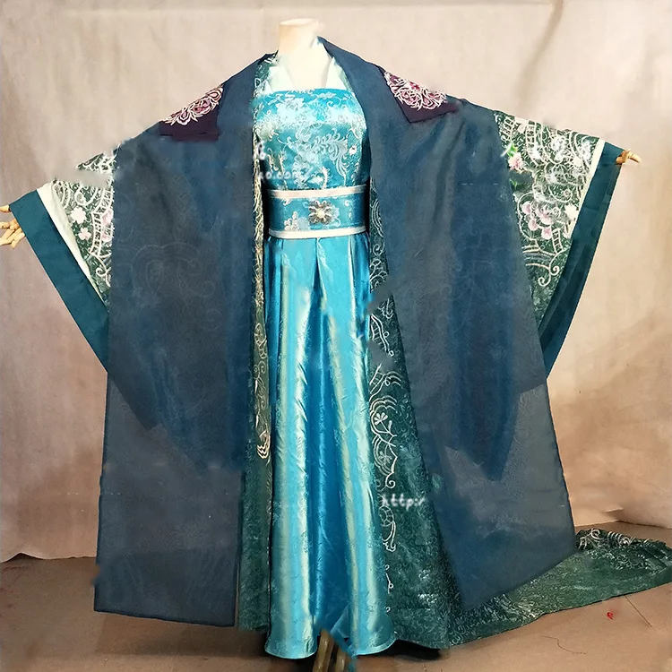 5 дизайнов костюм Hanfu для женщин для новейших ТВ-игр королева DuGu Чэнь циао 'Ен женский Hanfu Swordlady костюм