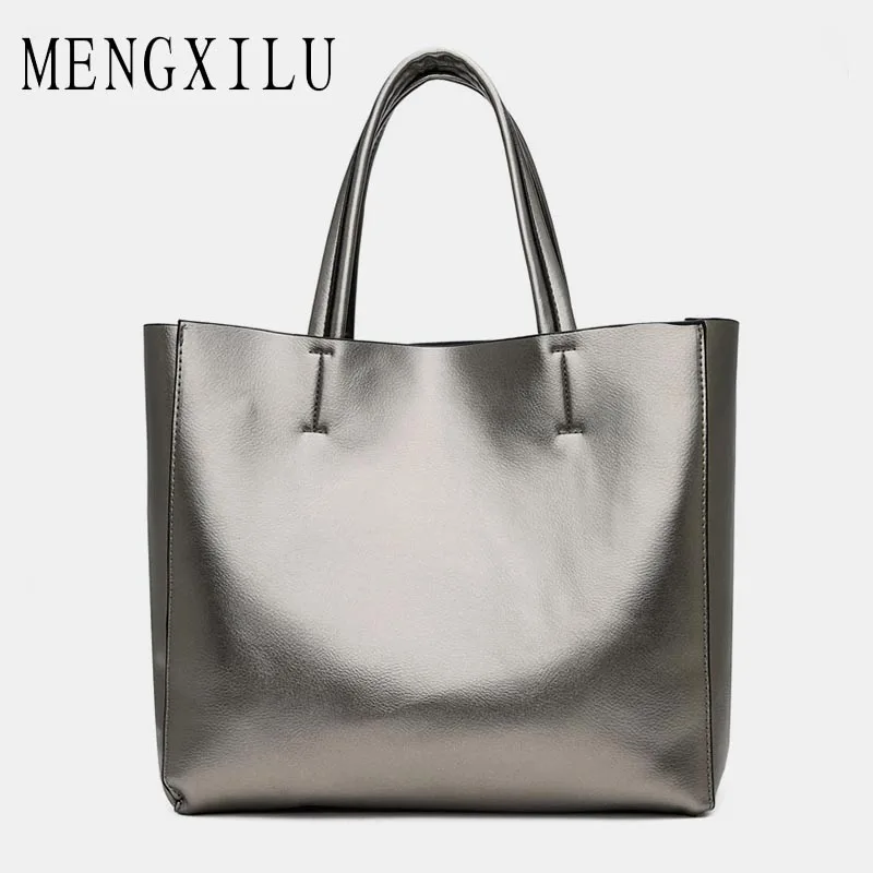 

MENGXILU 2 Set Big Women Leather Handbags Women Shoulder Bag Ladies Casual Tote Bags Handbags Women Famous Brands Women Bag 2018