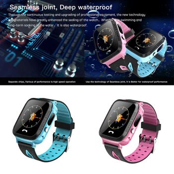 

Children Smart Phone Watch SOS GPS Tracker Call Smart Card SIM Touch Screen Watches Waterproof IP67 Fashion Children Watch