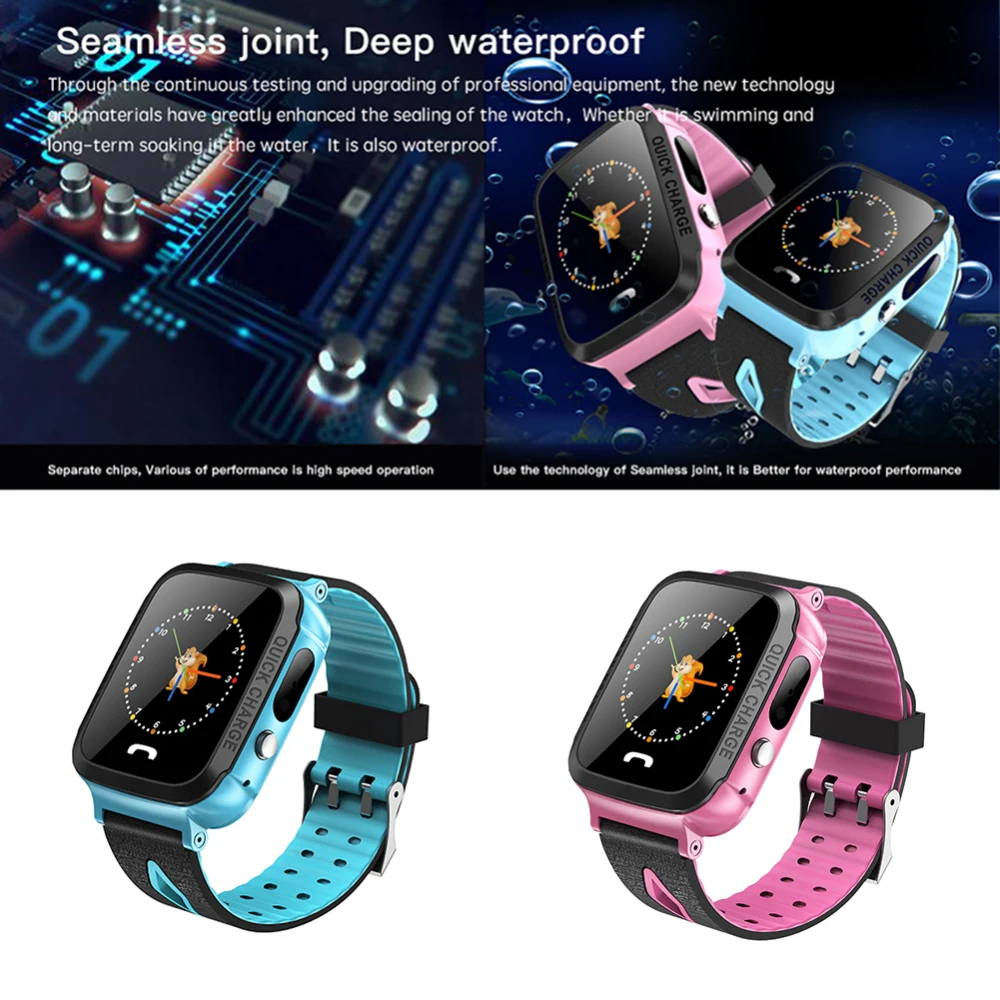 Kids Smart Watch Phone GPS Tracker SIM Card SOS Call smartwatch LBS position for Child Android iOS Touch Screen Camera phone Kids Smart Watch Phone GPS Tracker SIM Card SOS Call smartwatch LBS position for Child Android iOS Touch Screen Camera phone