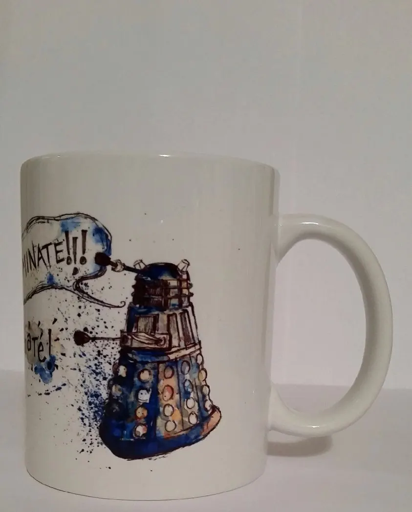 delek doctor who dr mugs who mugs photo coffee mug beer mug ceramic Tea Cups milk