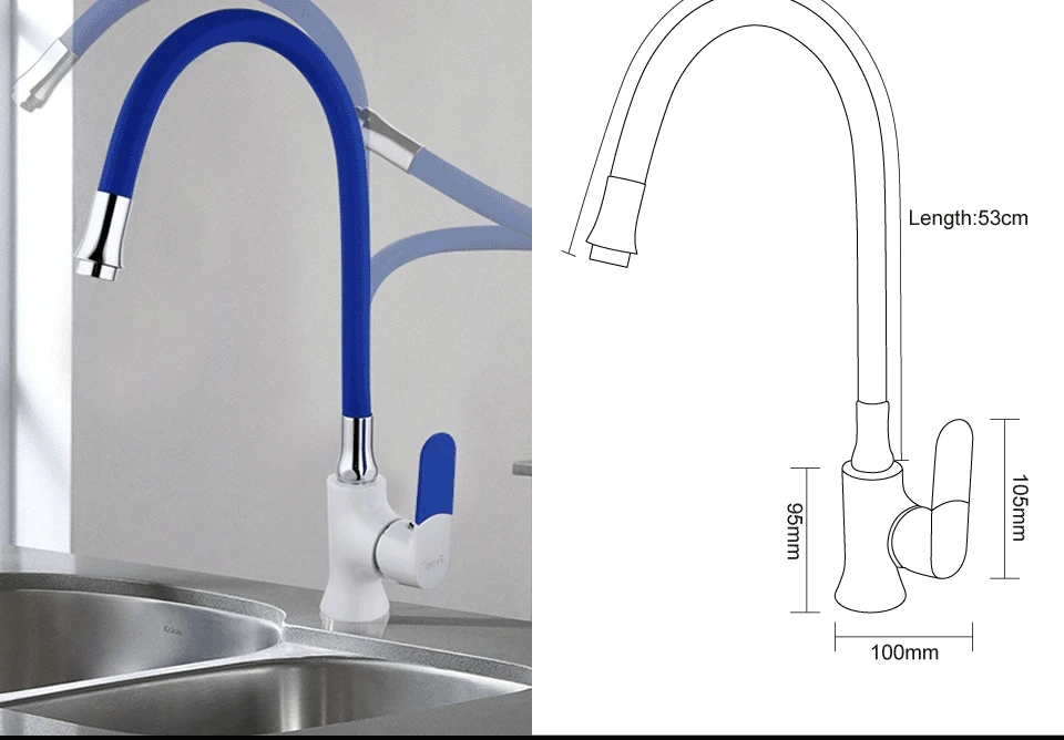 da pia da cozinha misturador de água