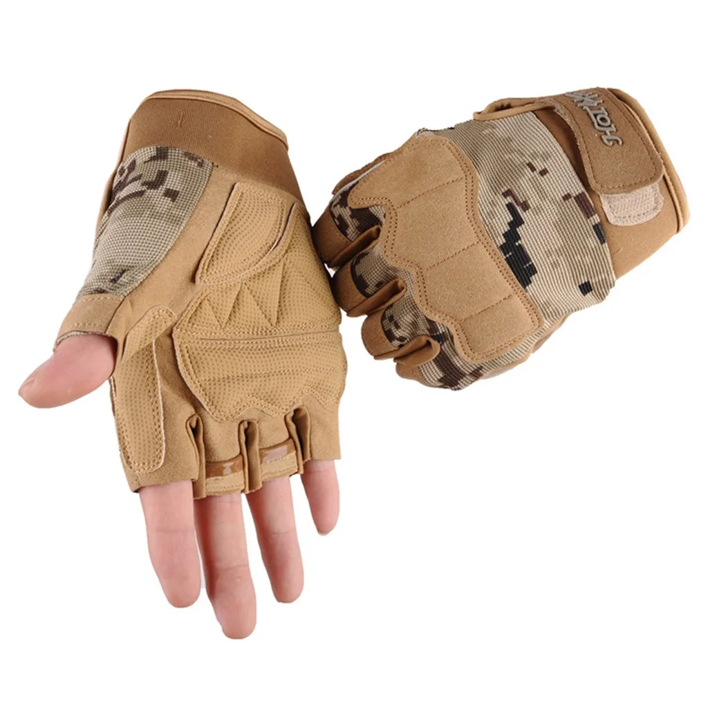 Армейские веерные перчатки с полупальцами, тактические боевые перчатки для занятий спортом на открытом воздухе, альпинизмом, гоночными мотоциклами, перчатки для верховой езды