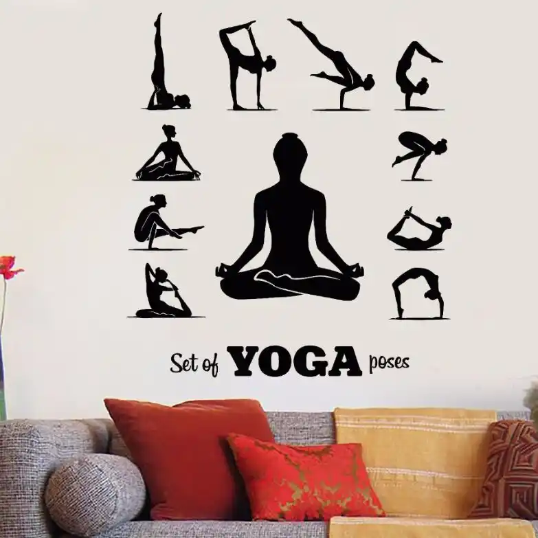 39pcs ,Colorful Yoga Pose Sticker Woman Exercise Meditation Decals for Girls Bedroom Yoga Studio Decor IARTTOP Yoga Wall Decal 39pcs ,Colorful Yoga Pose Sticker Woman Exercise Meditation Decals for Girls Bedroom Yoga Studio Decor IARTTOP Yoga Wall Decal