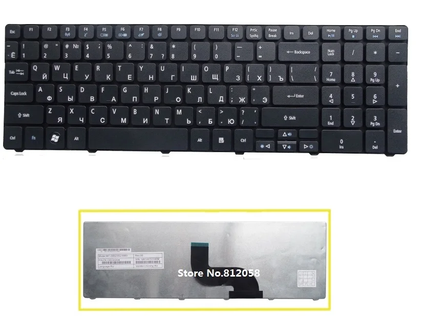 

SSEA New laptop RU Keyboard Russian for Acer Aspire 5235 5742 7560 7560g 7735 7735G 7736 7741G 7741Z 7745G 7745Z 8942 8942G