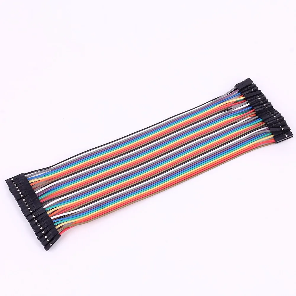 40 шт./лот 40P Dupont Wire 20 см Перемычка Кабельная линия 1p контактный разъем адаптер