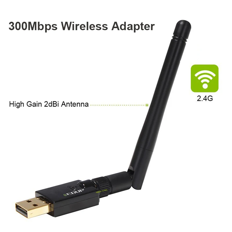 EDUP WiFi USB 300 Мбит/с адаптер 802.11n wifi приемник беспроводной адаптер ключ USB Ethernet адаптер для Windows Mac OS