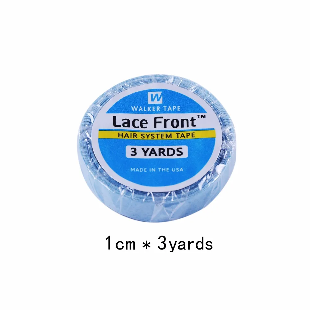 

1 roll 1 cm*3 yards super hair Blue tape double-sided adhesive tape for hair extension/lace wig/toupee