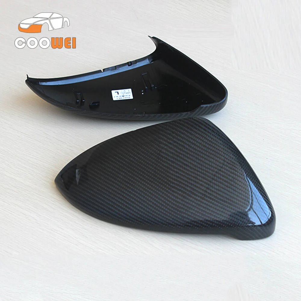 

1 pair Full Replace real carbon fiber Side wing rear view mirror covers caps for VOLKSWAGEN VW GOLF 7