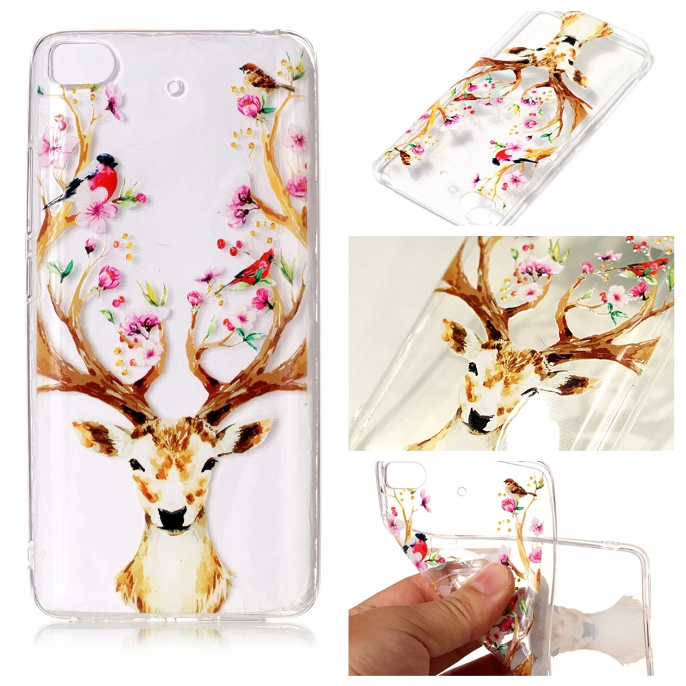 

Clear Silicon Case For Xiaomi 5S Redmi Note 4 Transparent Soft TPU Colorful Cartoon Back Cover Case For Xiaomi 5S Redmi Note 4