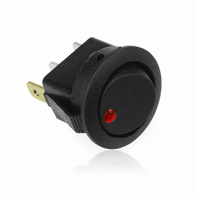 

16A 12V LED Dot Light Car Boat Round Rocker ON/OFF SPST Switch P30 July5
