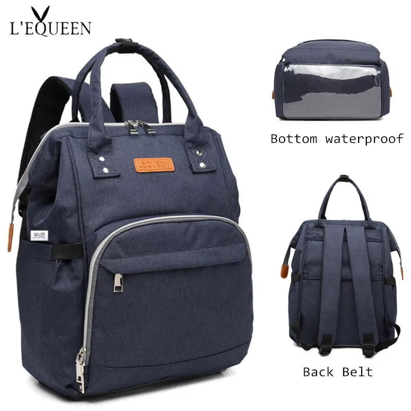 

[Clearance] LEQUEEN Diaper Bag Antifouling Waterproof Bottom Nappy Bag Baby Care Nursing Bag Travel Backpack Maternity Bag