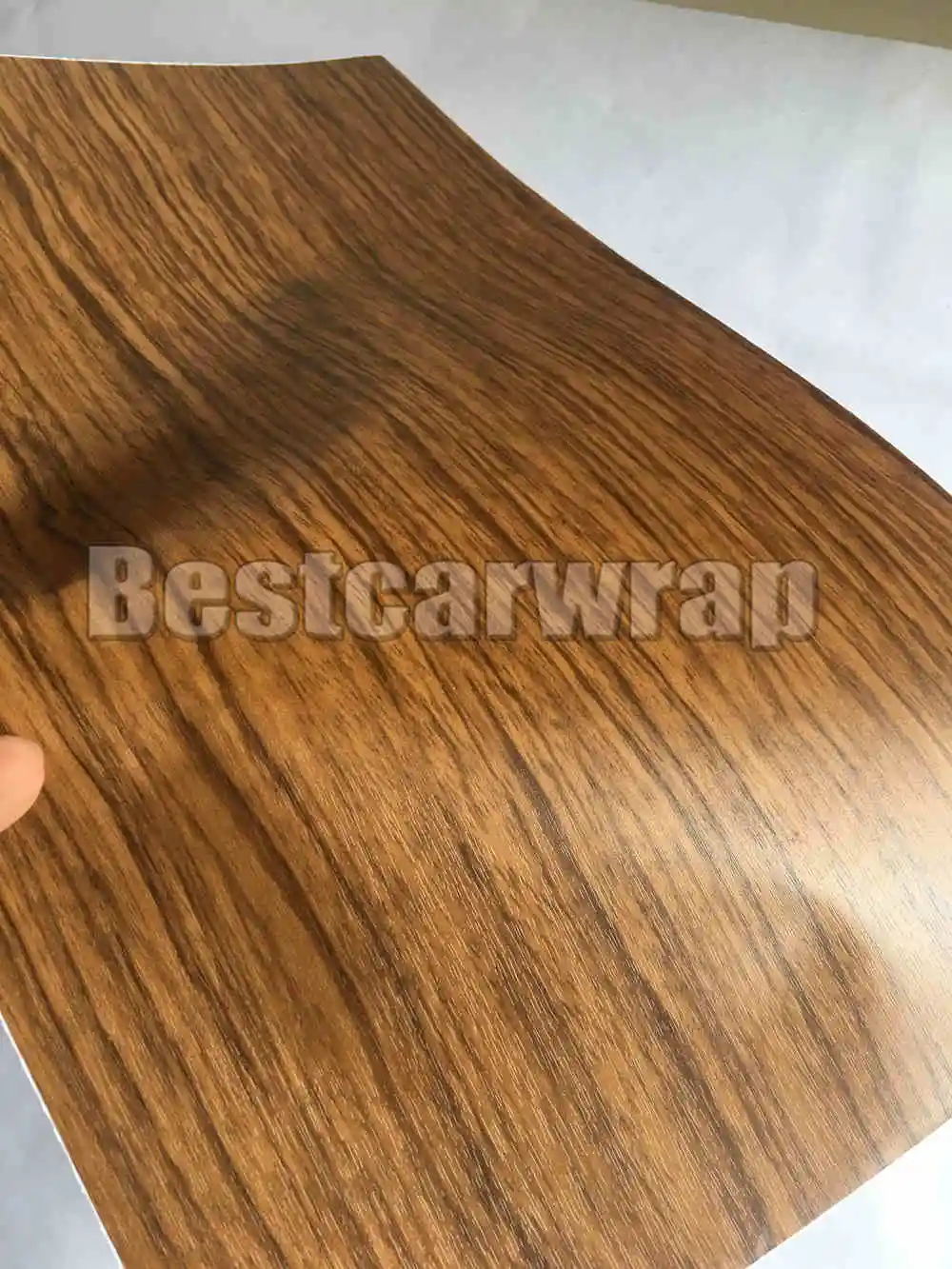 Teak Wood Grain Faux Finish Textured Vinyl Wrap Contact Paper Film DIY No Mess Easy to Install Air release Adhesive (2)