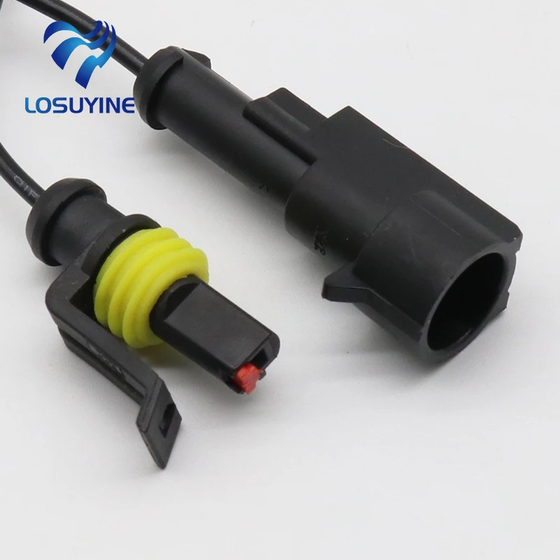 1 Pin Way Sealed Waterproof Electrical Wire Connector Plug Set auto connectors cable