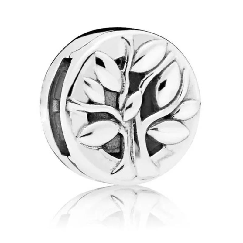 

925 Sterling Silver Bead Reflexions Tree of Life Clip Charm Fit Original Pandora Reflexion Bracelet for Women DIY Europe Jewelry