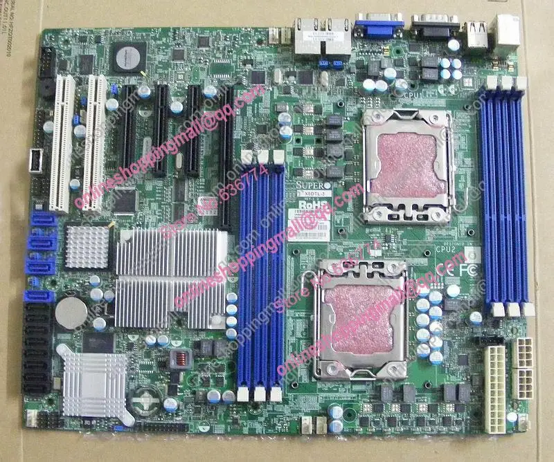 

Supermicro motherboard X8DTL-3 1366 server workstation Support showing L5639 X5660