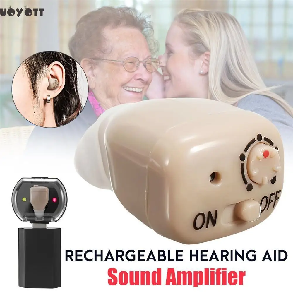 

Rechargeable Hearing Aid for The Elderly / Hearing Loss Sound Amplifier Ear Care Tools EU/US Adjustable Hearing Aid Machine