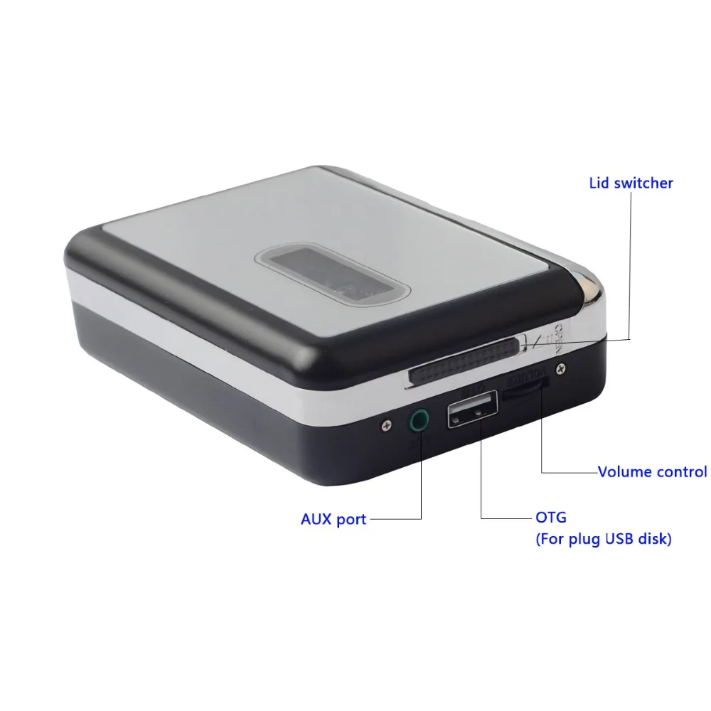USB Кассетный плеер захват Walkman Кассетная лента в MP3 конвертер, непосредственно записанный MP3 файл в USB флэш/USB накопитель
