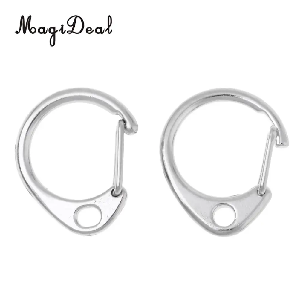 10PCS Keychain Carabiner Clip Metal D-Ring Locking Snap Hook Clasp Backpack Bag Accessories Outdoor Camping Hiking Hardware