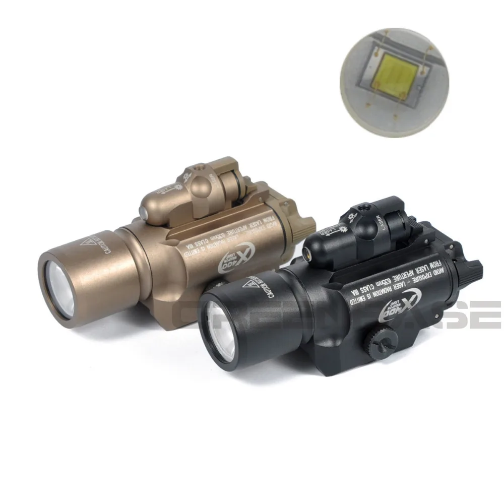 Lanterna para a Caça Greenbase Tático Laser Sight Light Gun Lanterna Led Luz Branca - Vermelho Combinação sf X400 Red 2 light gun lanterna led luz branca vermelho
