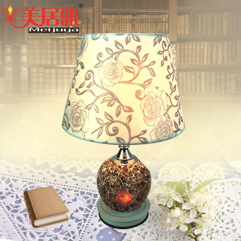 

Home decor European romantic quality fabric craft lamp plug sweet lamp aing kind of sweet little night light