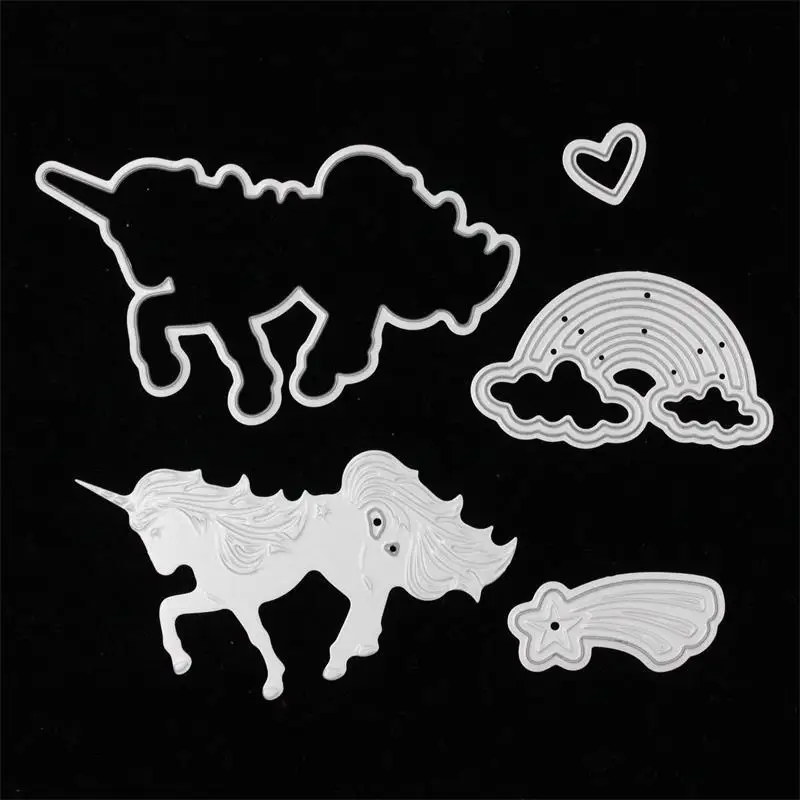 

KSCRAFT Unicorn Metal Cutting Dies Stencils for DIY Scrapbooking/photo album Decorative Embossing DIY Paper Cards
