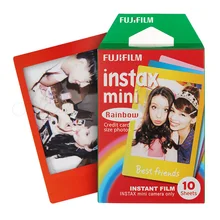Подлинная Fujifilm Instax Mini 8 фильм “Радуга Fuji мгновенный фотобумага 10 листов для 8 7 s 7 50 s 50i 90 25 DW поделиться SP-1 камеры