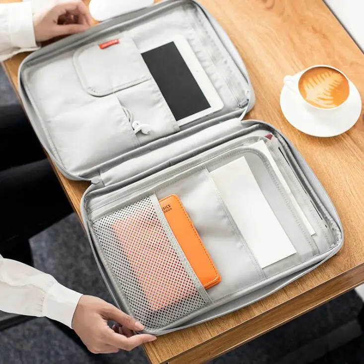 

Women File Folder A4 Oxford Cloth Notebook Folders Portable Waterproof Document Bag Organizer Business Office W-A16B-75