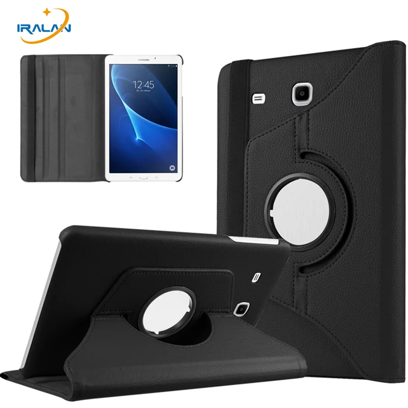 2017 Best selling 360 degree Rotating PU leather case For Samsung