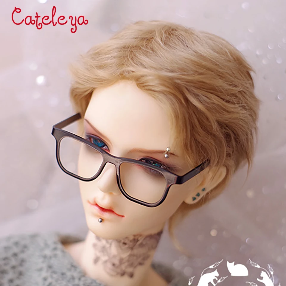 Кукла Cateleya BJD с париком, мохер, короткие волосы, 1/6, 1/4, 1/3, uncle milk tea, коричневая кукла, аксессуары