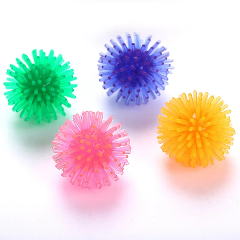 

4PCS cat toy ball pet ball cat cat cat pet toy TPR spiky ball