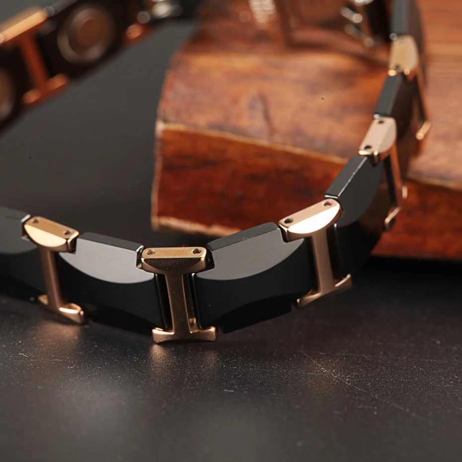 Goede WelMag Magnetische Armbanden Gezondheid Energie Mode zwarte Keramische armbanden bangles Unisex Polsband Luxe Sieraden Vriendschap Geschenken