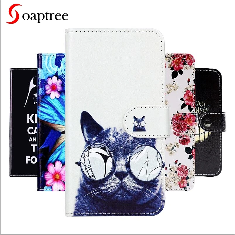 Кожаный чехол книжка Soaptree для Samsung Xcover 4 Ace 3 Star Plus Pro S7262 S7260 Trend S7580 S7270 S7562 G390F|case for